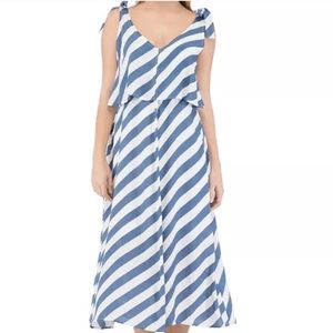NWT Bobeau ‘Lisette’ Sleeveless Striped Midi Dress